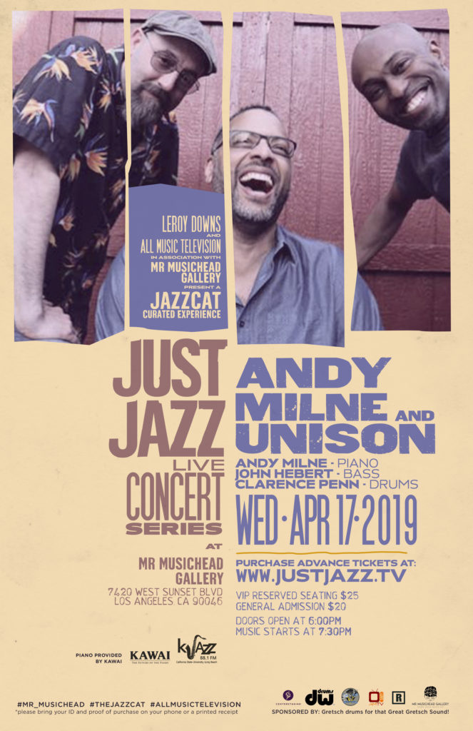 2019 Juno Award Winner Andy Milne performing with Unison at Just Jazz ...